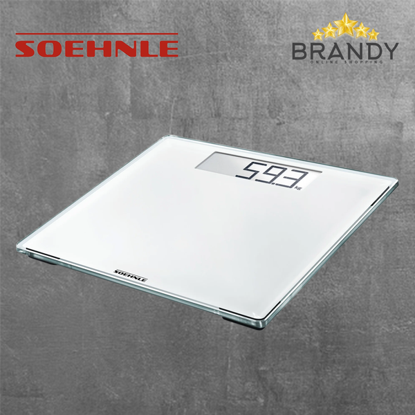 White Style Sense Body Scale 180Kg Capacity Digital Glass Platform