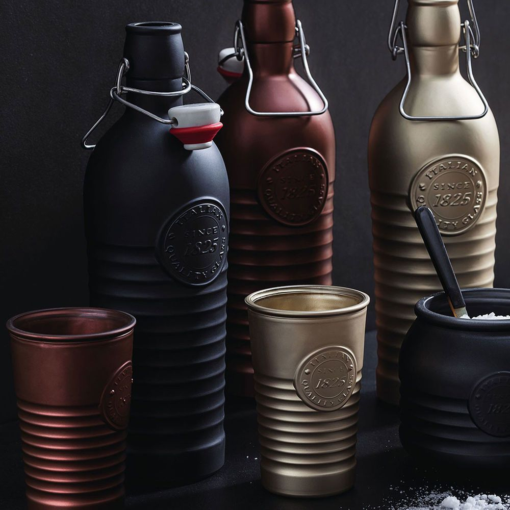 Officina Black Bottle 1.2L Glass Serveware