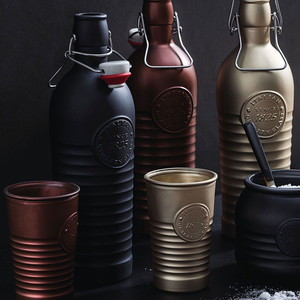 Officina Black Bottle 1.2L Glass Serveware