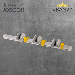Joseph Joseph CleanTech Pole & Tool Organizer Wall-Mounted Aluminium Rail Silver