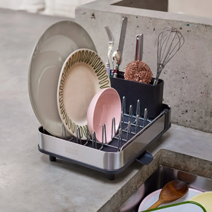 Joseph Joseph Extend™ Slim Steel Expandable Grey Dish Drainer