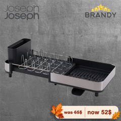 Joseph Joseph Extend™ Slim Steel Expandable Grey Dish Drainer