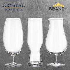 Bohemia Crystal 630-6 Stemmed Beer Glass Set 6pcs Crystalite Clear-1