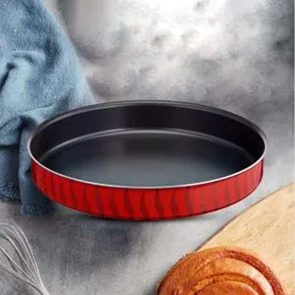 Tempo Flame Set 2 Round Oven Trays, Non-Stick, PFOA Free