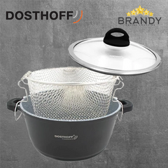 Dosthoff Induction Master Granite Ceramic Deep Fryer Pot 24, 26, 28 cm