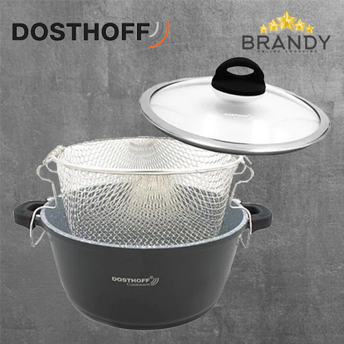 Dosthoff Induction Master Granite Ceramic Deep Fryer Pot 24, 26, 28 cm