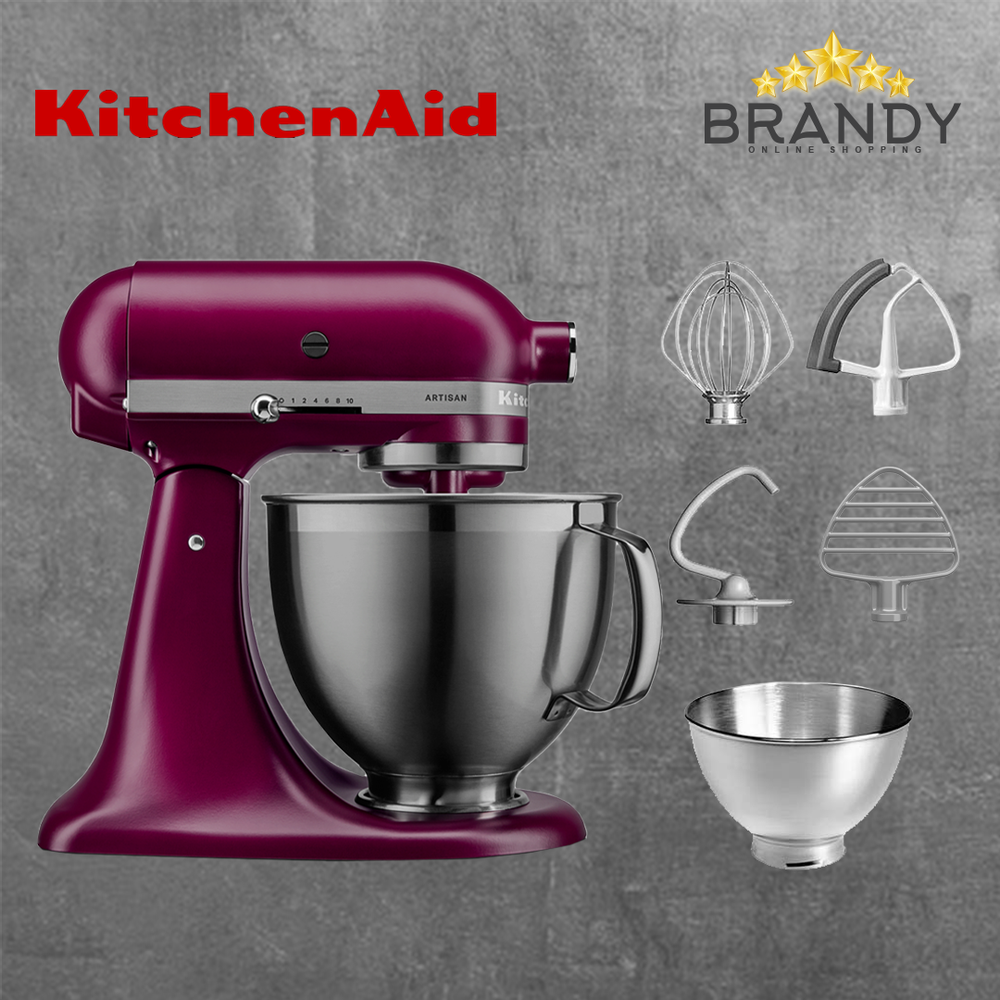 Artisan Stand Mixer 4.8L Purple with Attachments