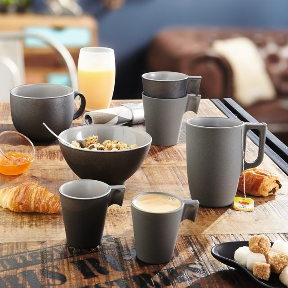 Loft Stony Set 4 Coffee Cups - Thermal Shock Resistant Glass