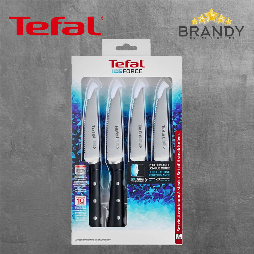 Ice Force Set 4 Steak Knives 11cm with Stainless Steel Blades