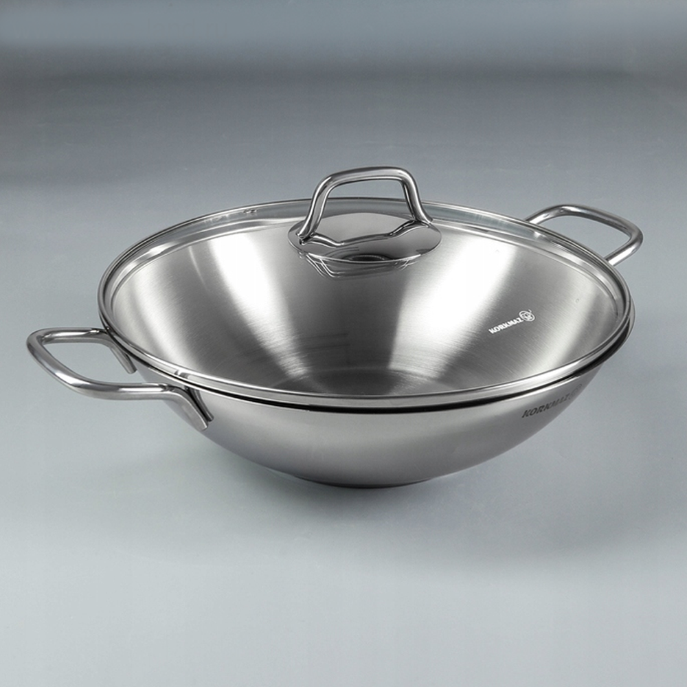 Perla Wok 28cm Stainless Steel Cookware
