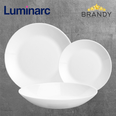 Luminarc Zelie White Dinner Set 36-piece Opal Glass-1