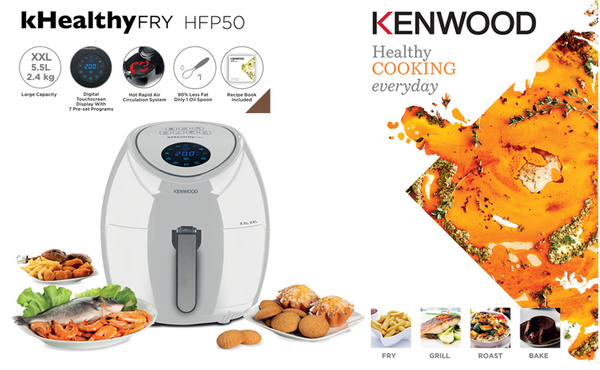 Digital Air Fryer White XXL HFP50.000WH