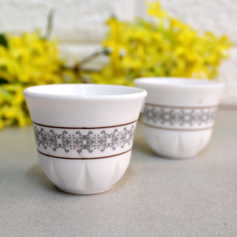 Espresso Cups Kawa Set 12pcs Glass 60ml Opal Chip-Resistant Coffee Cups