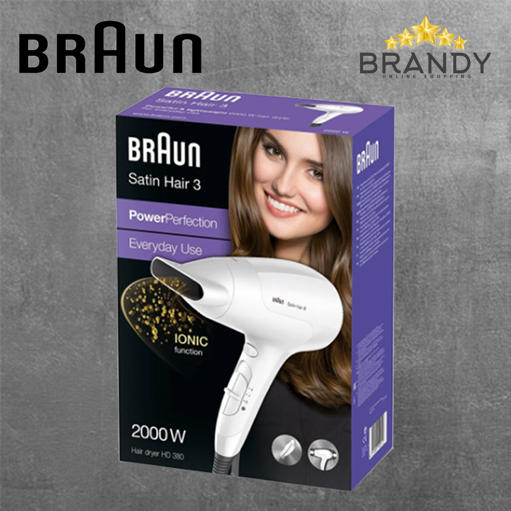 Hair Dryer HD380 2000W with Ionic Function