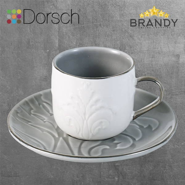 Leaf Olive Coffee Cups Set 6pcs