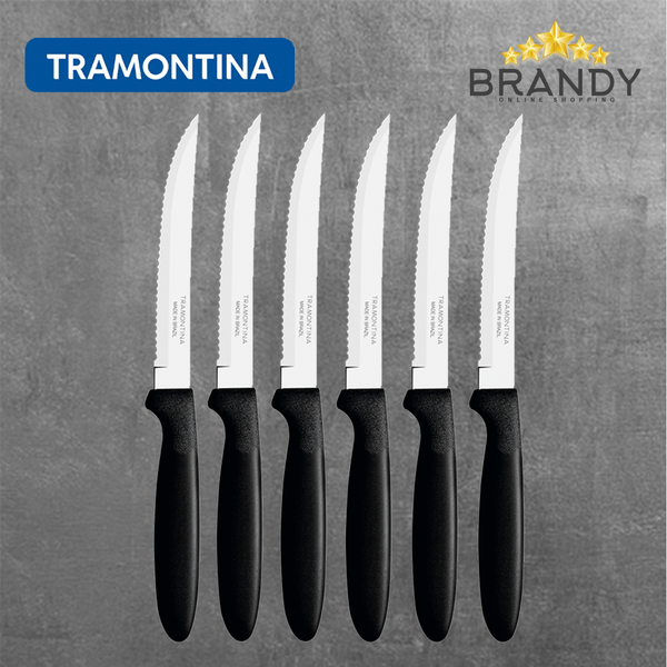 Ipanema Black Knives Set 12pcs Stainless Steel