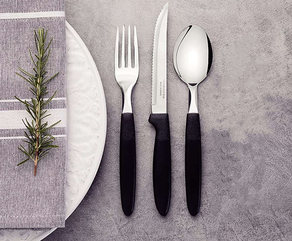Ipanema Black Cutlery Set 36pcs