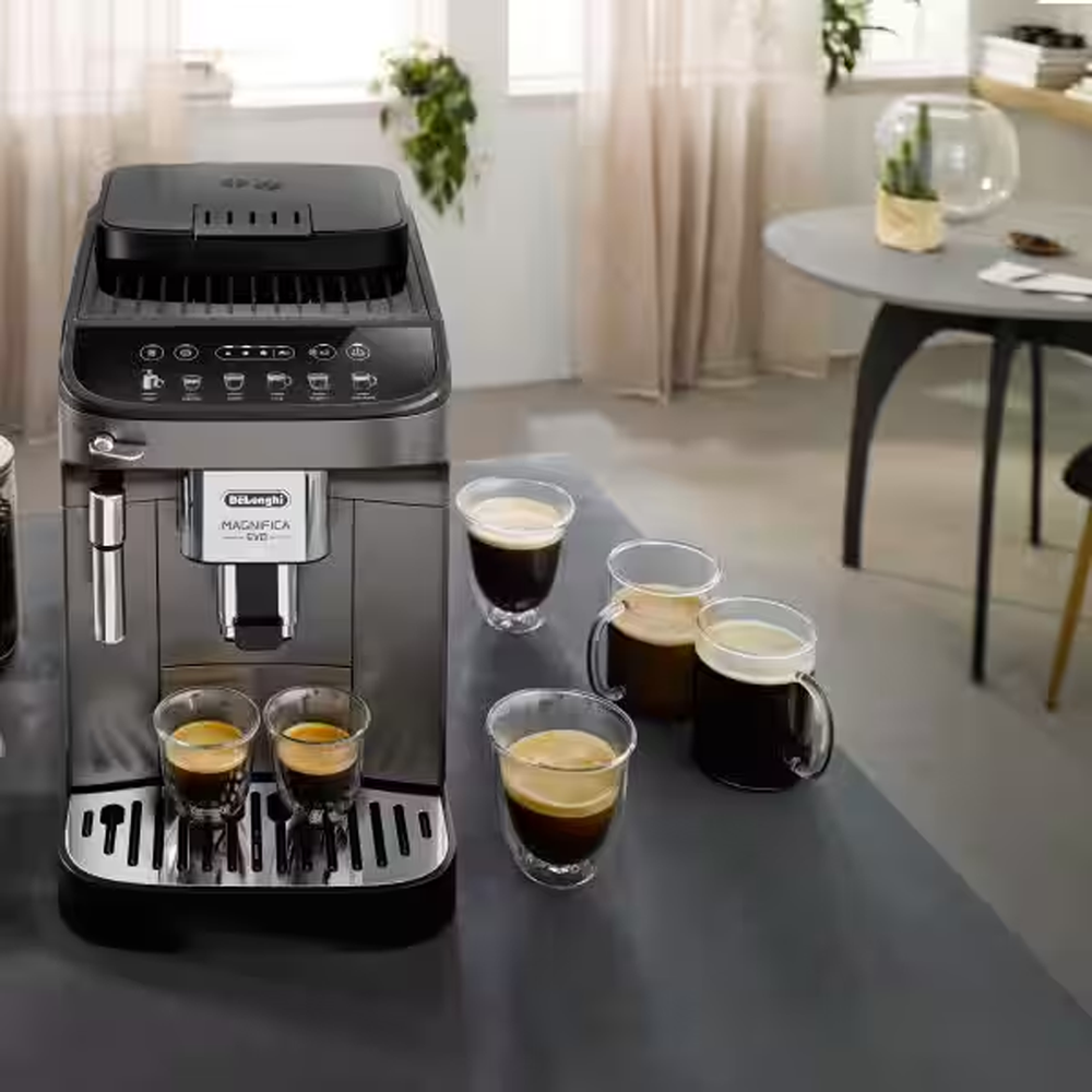 Magnifica Evo Full Automatic Espresso Maker ECAM290.42.TB, Titanium Black, One-Touch Coffee Machine