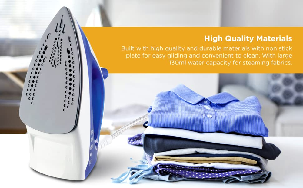 Steam Iron STP01 with Adjustable Steam Control