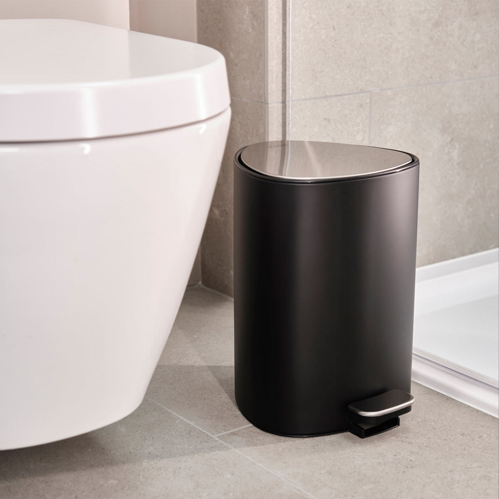 EasyStore 5L Matt Black Pedal Bin