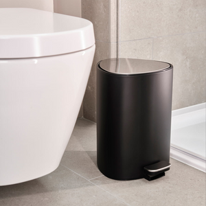EasyStore 5L Matt Black Pedal Bin