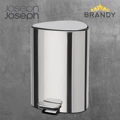 Joseph Joseph EasyStore Luxe 5L Stainless-Steel Pedal Bin Polished