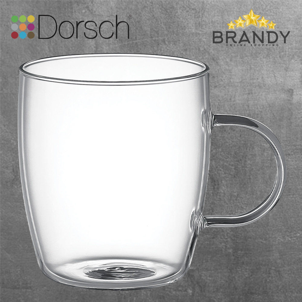 Curve Glass Mugs Set 2pcs, Heat Resistant Borosilicate