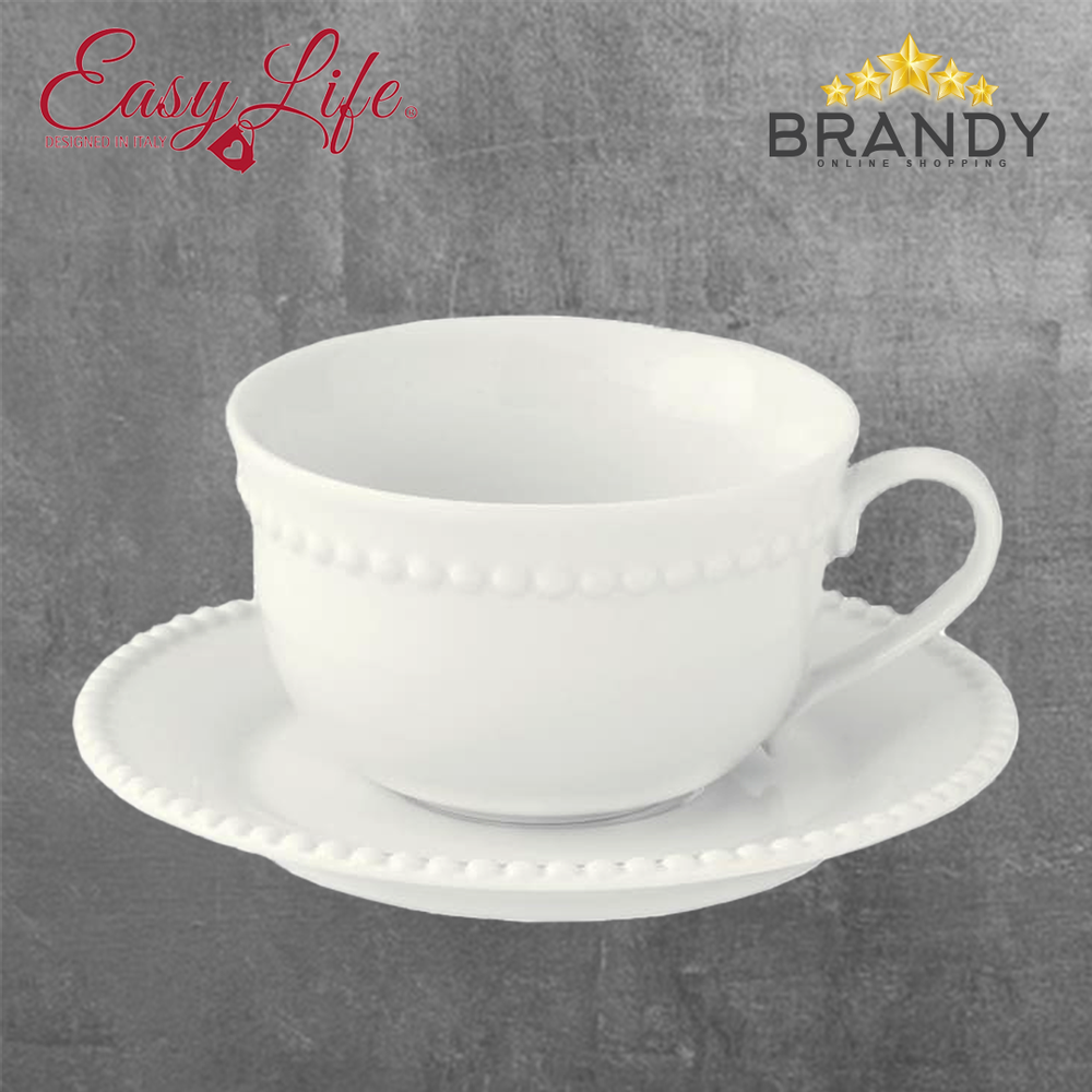 Tiffany White Coffee Cups Set 6pcs