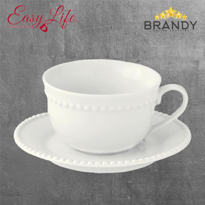 Tiffany White Coffee Cups Set 6pcs