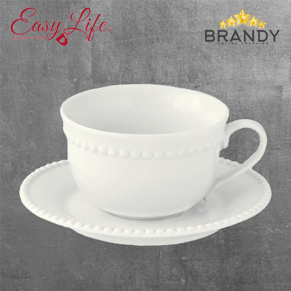 Tiffany White Coffee Cups Set 6pcs