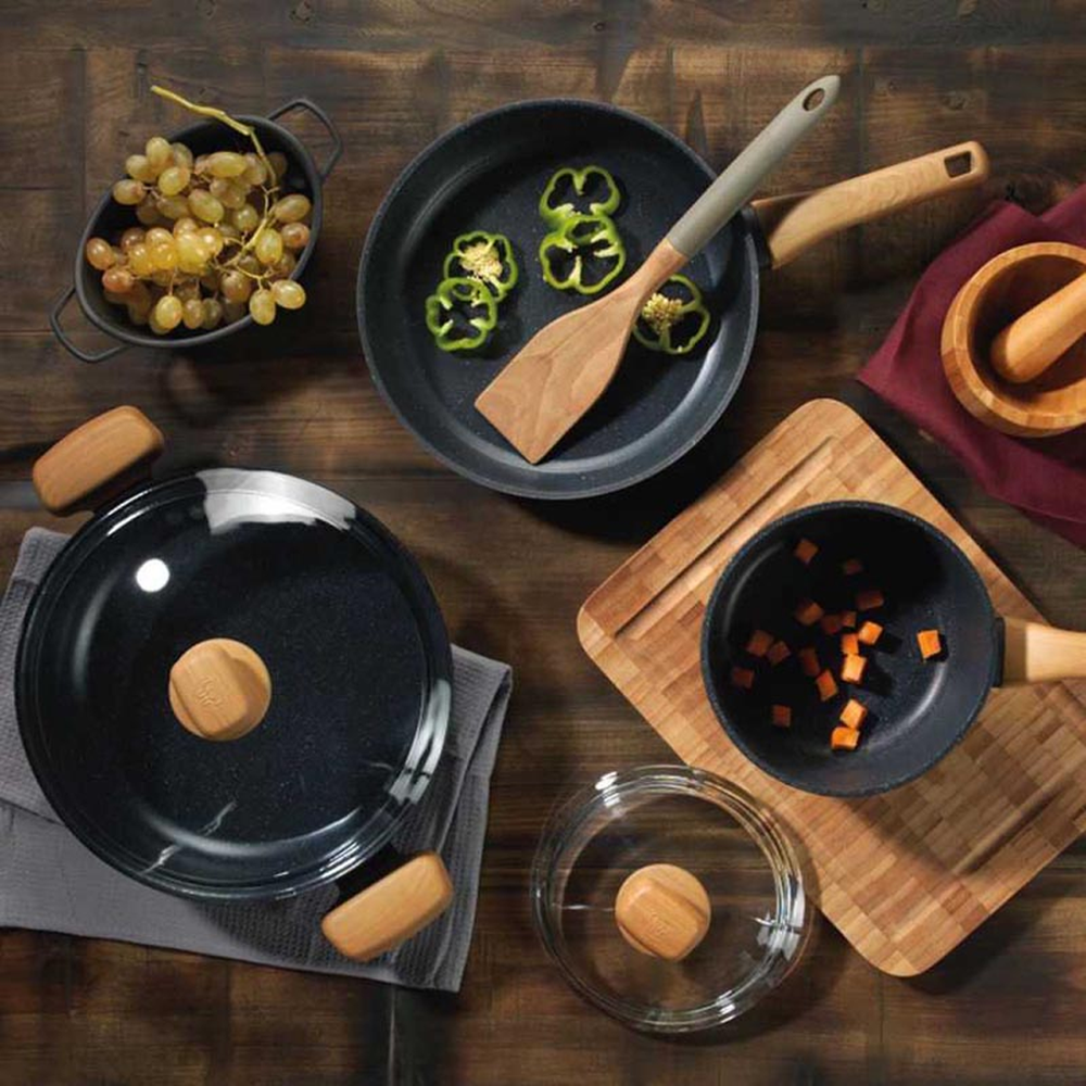 Montana Granite Cookware Set 7pcs - Non-Stick & Scratch Resistant