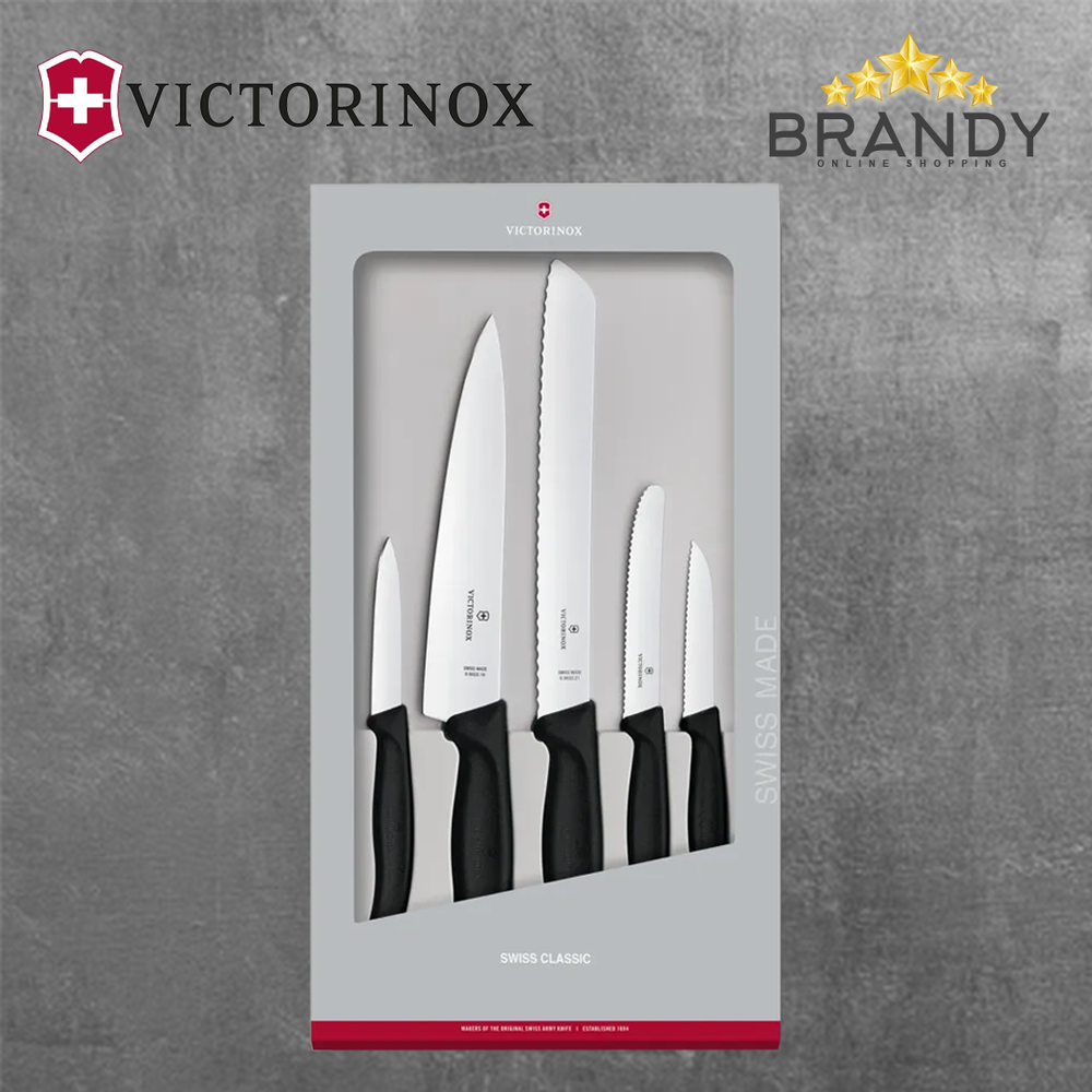 Knife Set 5pcs Stainless Steel Precision Kitchen Essentials