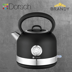 Dorsch EK-37 Electric Kettle 1.7L 1850–2200W Analog Temp Black