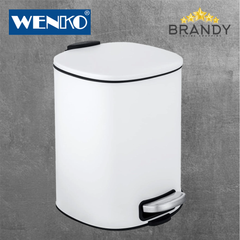 Alassio White Bin 5L