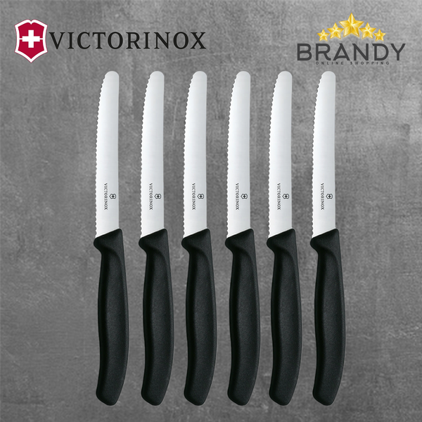 Steak Knives Set 6pcs with Stainless Steel Blades