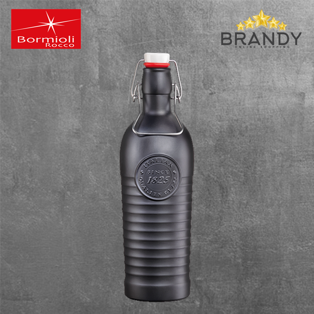 Officina Black Bottle 1.2L Glass Serveware