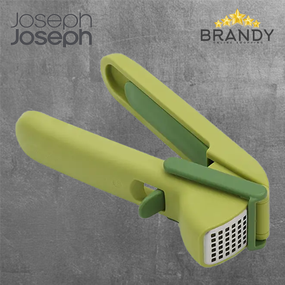 CleanForce Green Garlic Press with Easy Squeeze Handles