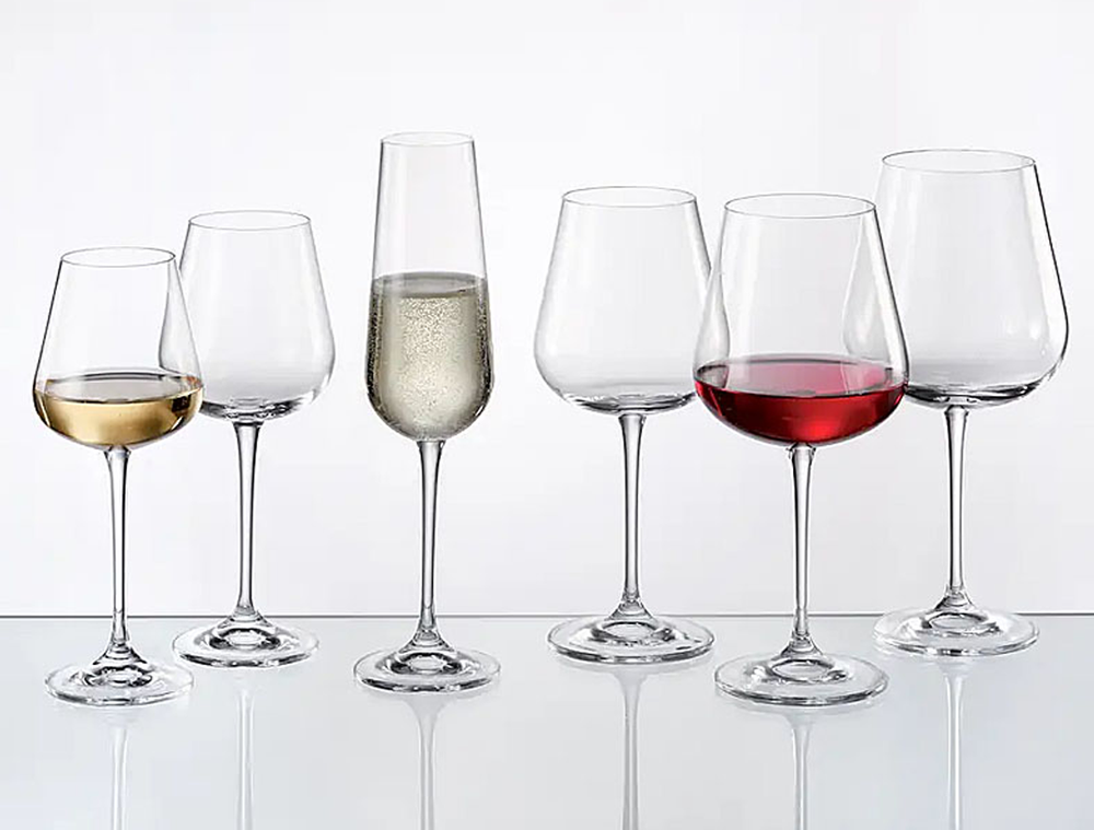 Ardea Champagne Glasses Set 6pcs Crystal Glass