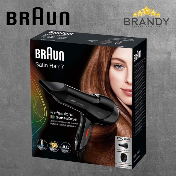 Braun Satin Hair 7 SensoDryer HD785 Hair Dryer 2000W Ionic Black
