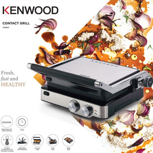 Health Grill HGM80 with 2000W Power and Non-Stick Plates
