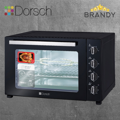 Dorsch DH-07851 48L Electric Countertop Oven 1800W 60-Min Timer Black