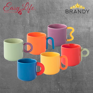 Creative Porcelain Coffee Cups Set 6pcs - 100ml