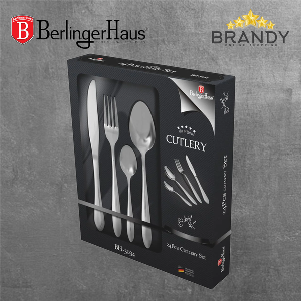 Cutlery Set 24pcs Stainless Steel Elegant Tableware for Dining