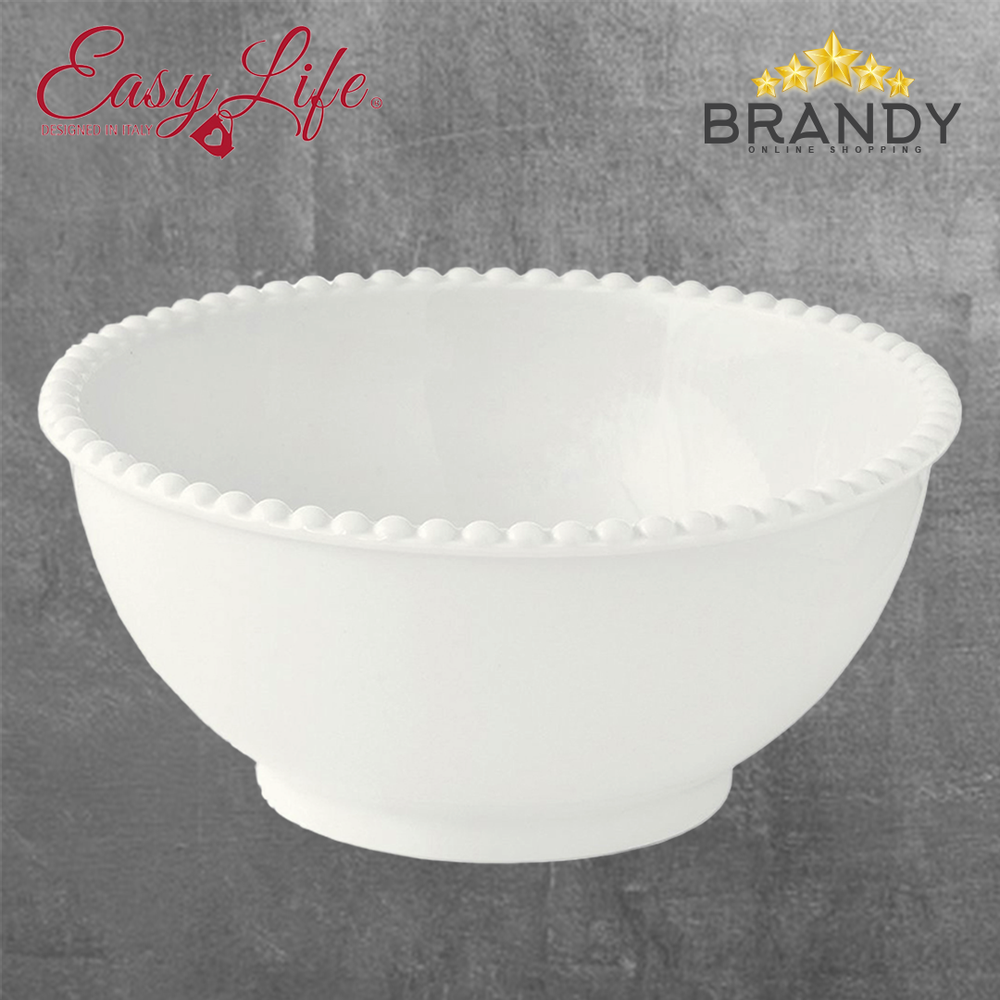 Tiffany White Salad Bowl 20cm Porcelain