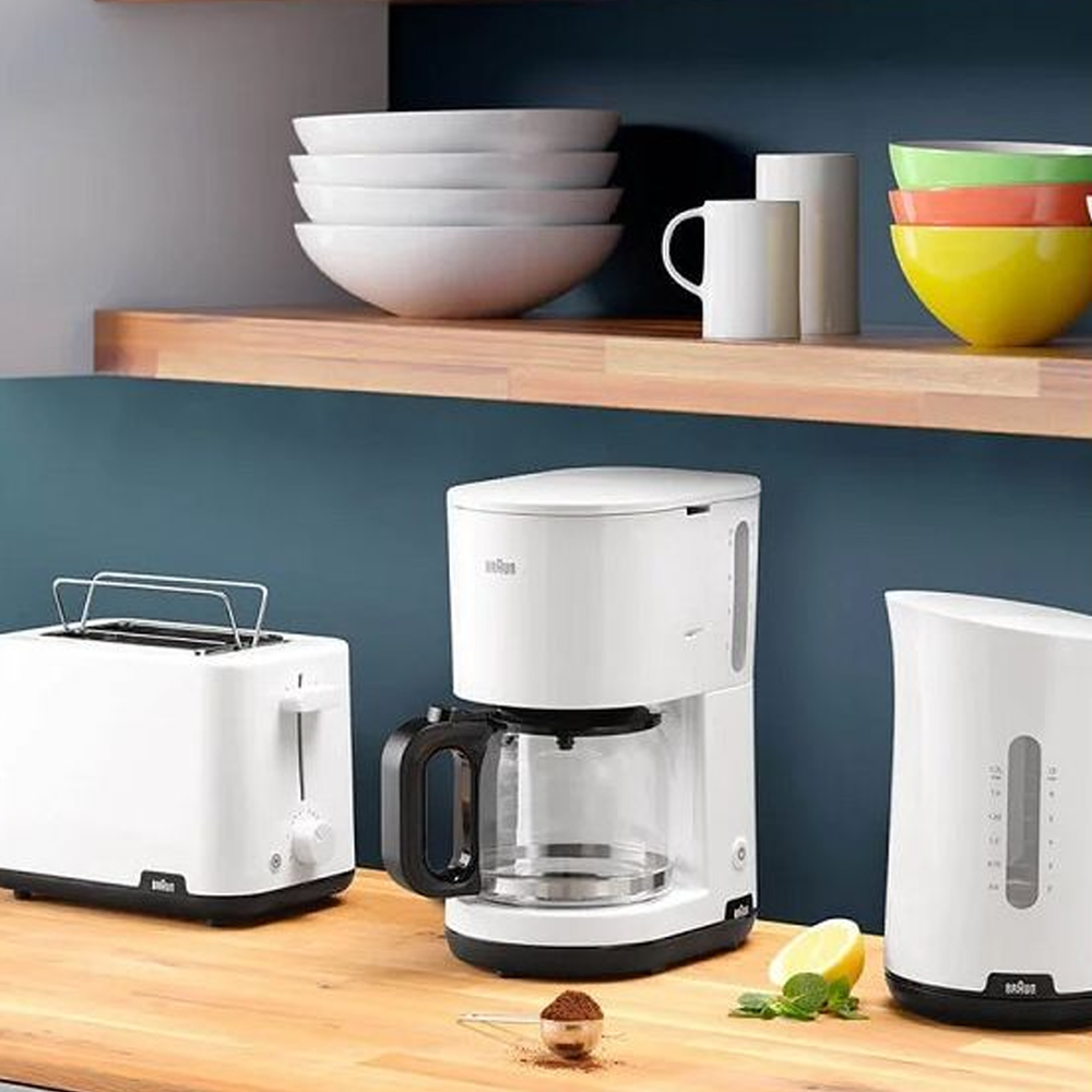 Coffee Maker KF1100WH 15-Cup with Auto Shut-Off, White