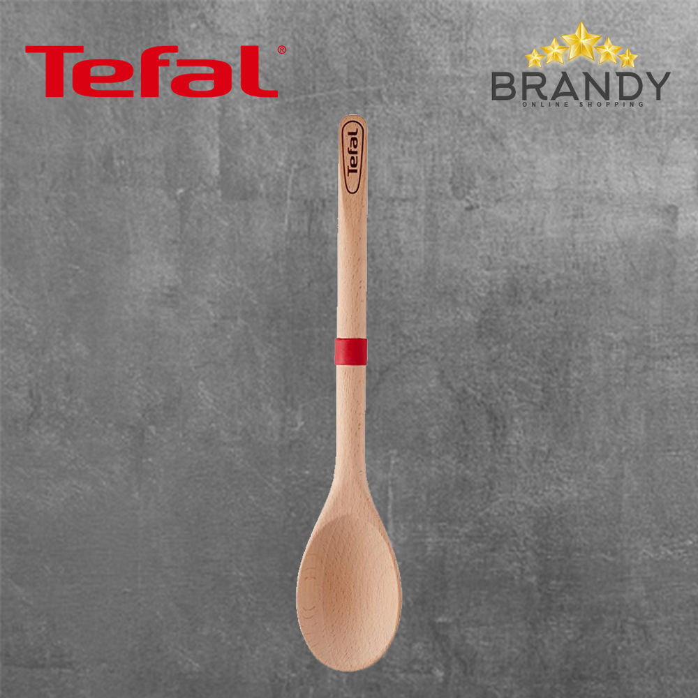 Ingenio Wood Spoon with Red Silicone Ring