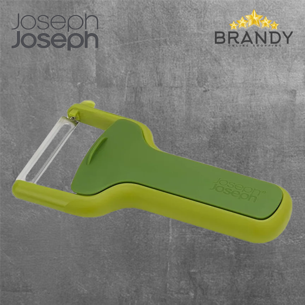 SafeStore Green Straight Peeler with Stainless Steel Blade