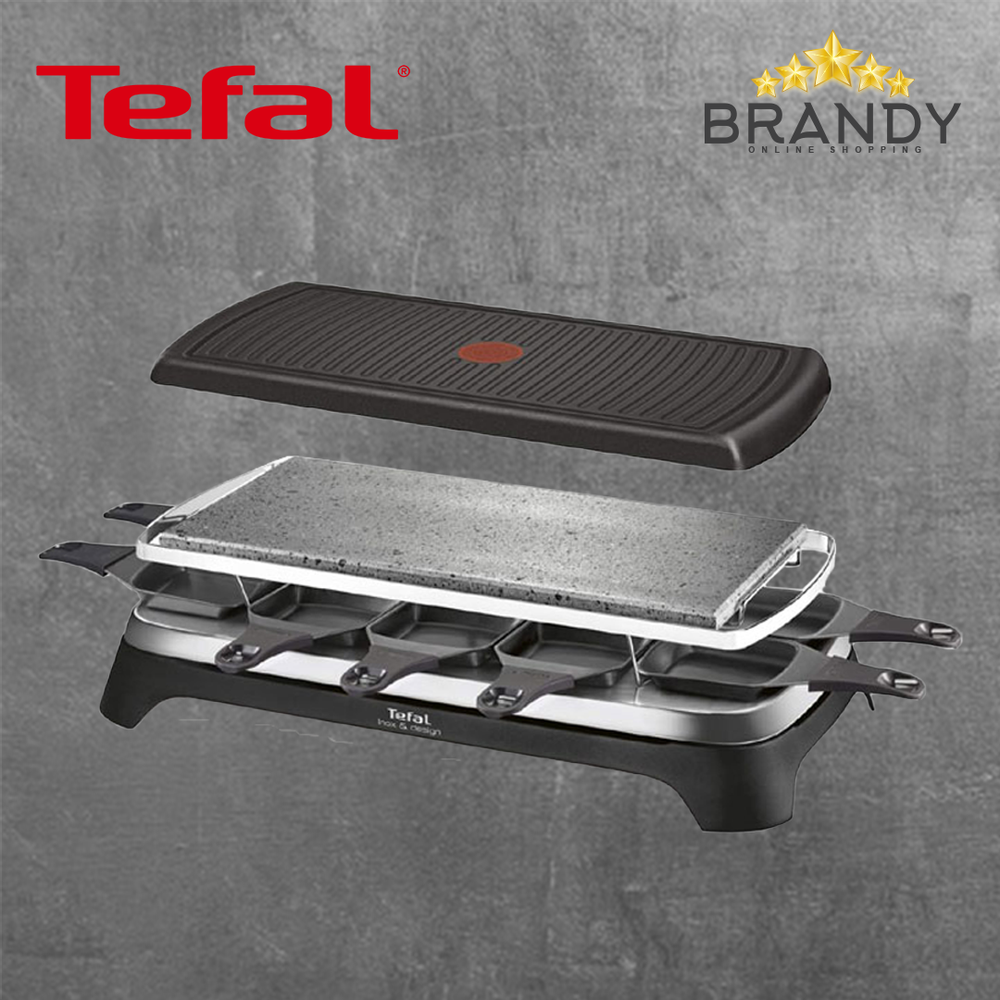Raclette Pierrade Grill Inox & Design 10c RE45A827