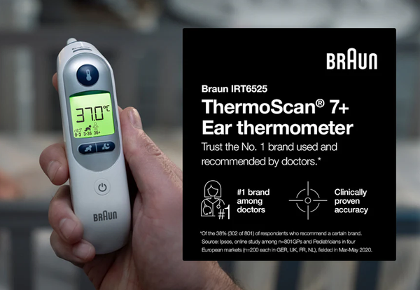 Braun ThermoScan 7 Ear Thermometer with Age Precision
