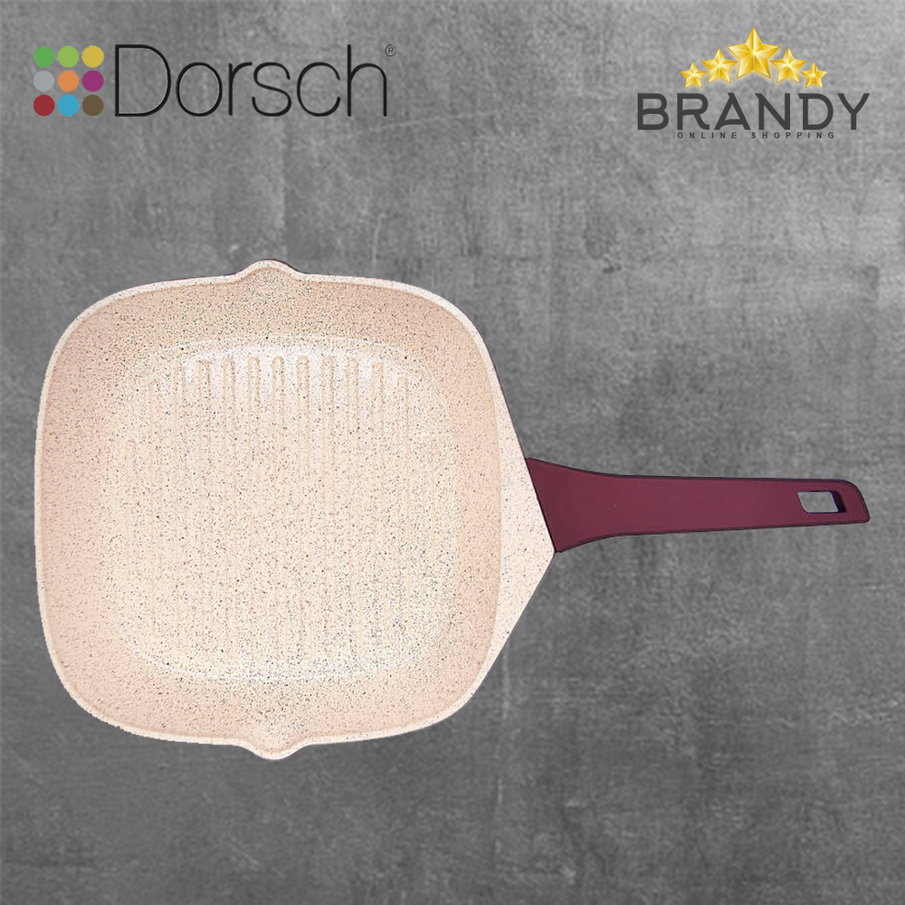 Premium Granite Grill Pan With Lid 28cm